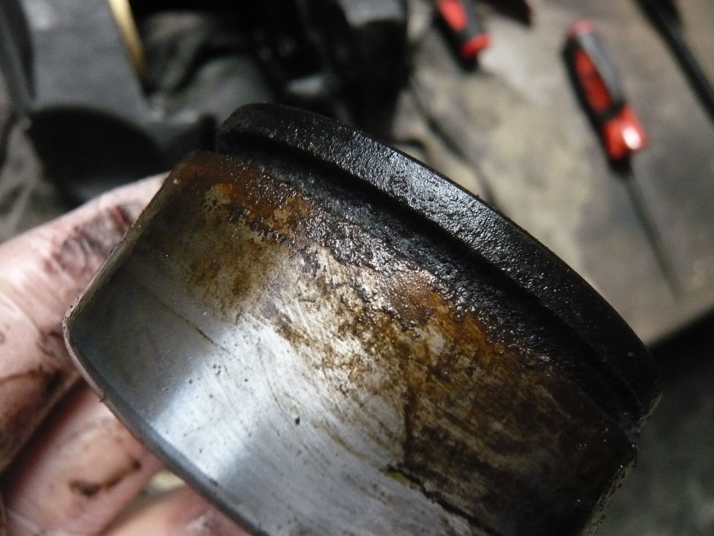 Front caliper failure in 280 SE, next in a litany of continuing faults!